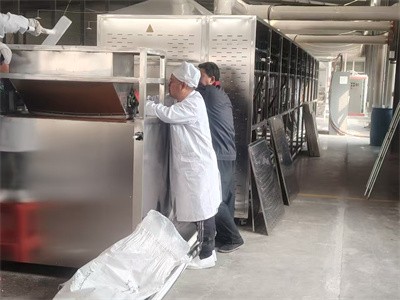 Microwave drying of chemical powders